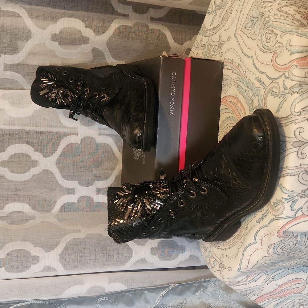 COPY - BNIB Vince Cumato  Stunning embellished moto boots